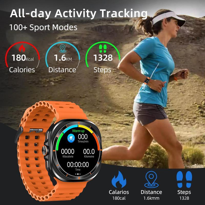 Smart Watch Bluetooth Call, 100+ Sport Modes, IP67 Waterproof Fitness Tracker
